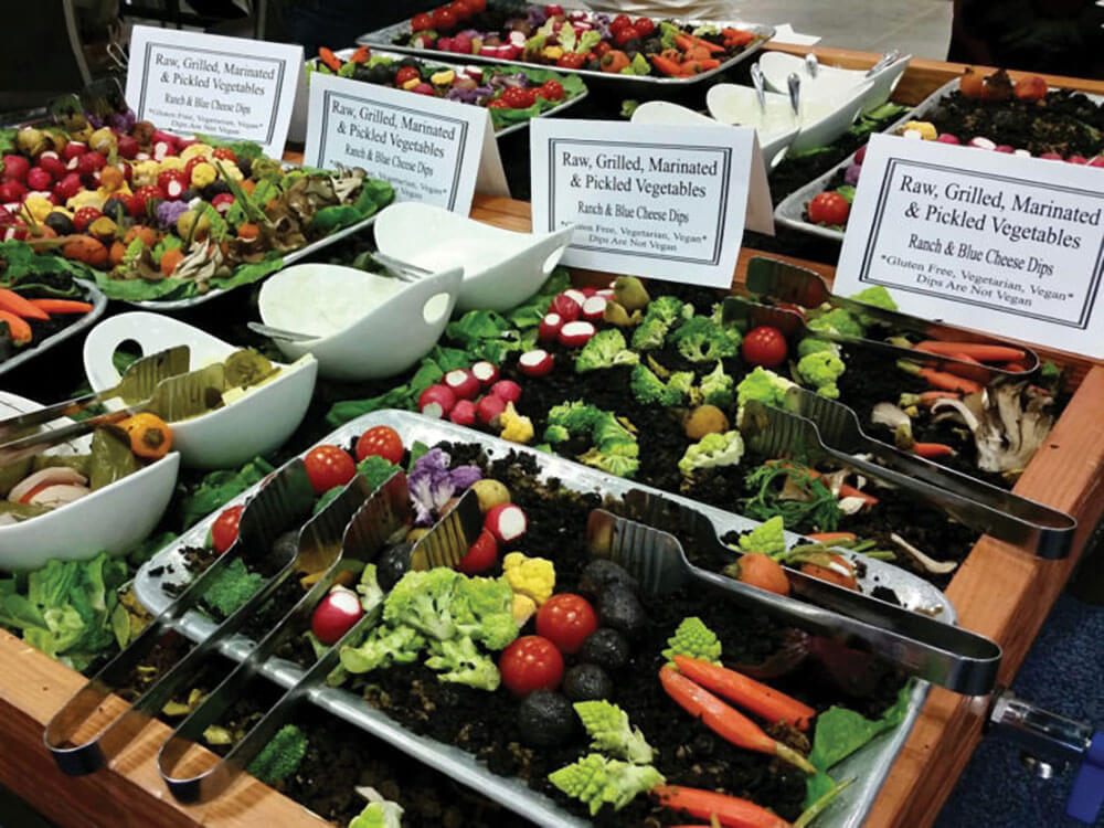 Raw Vegetable Bar at AASHE