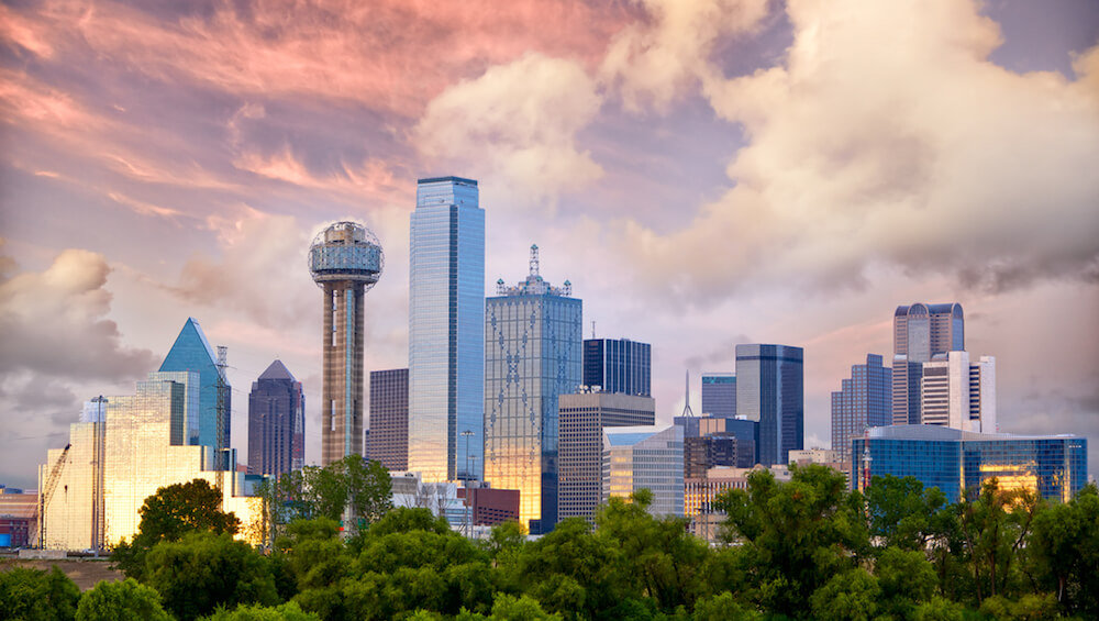 Skyline in Dallas Texas