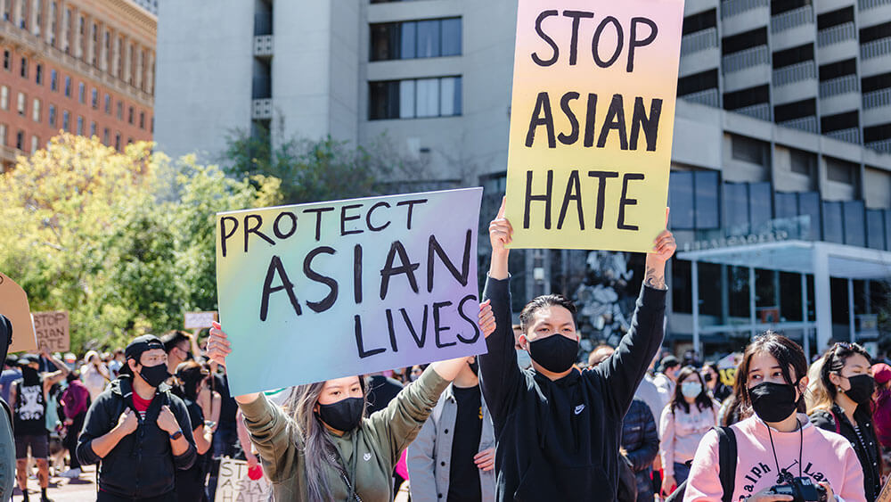 pro-Asian rally