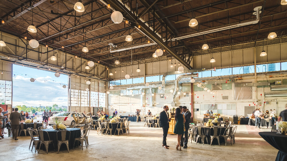 The Hangar at Stanley Marketplace in Aurora is one of Colorado’s most dynamic indoor/outdoor event spaces.