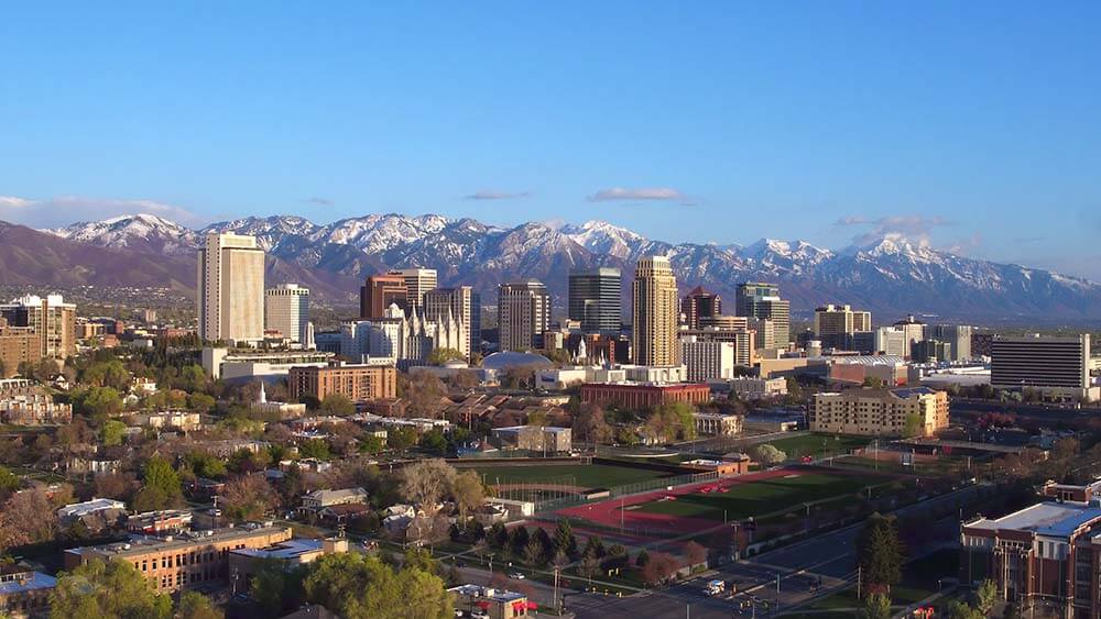 Salt Lake City stands out amid the natural beauty of the Wasatch Mountains ...