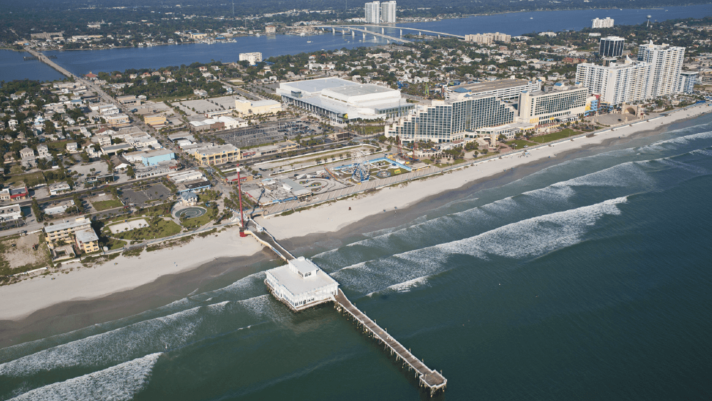 The Ocean Center is just 400 feet from the world-famous Daytona Beach.