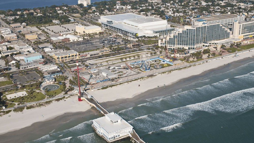 The Ocean Center is just 400 feet from the world-famous sands of Daytona Beach.