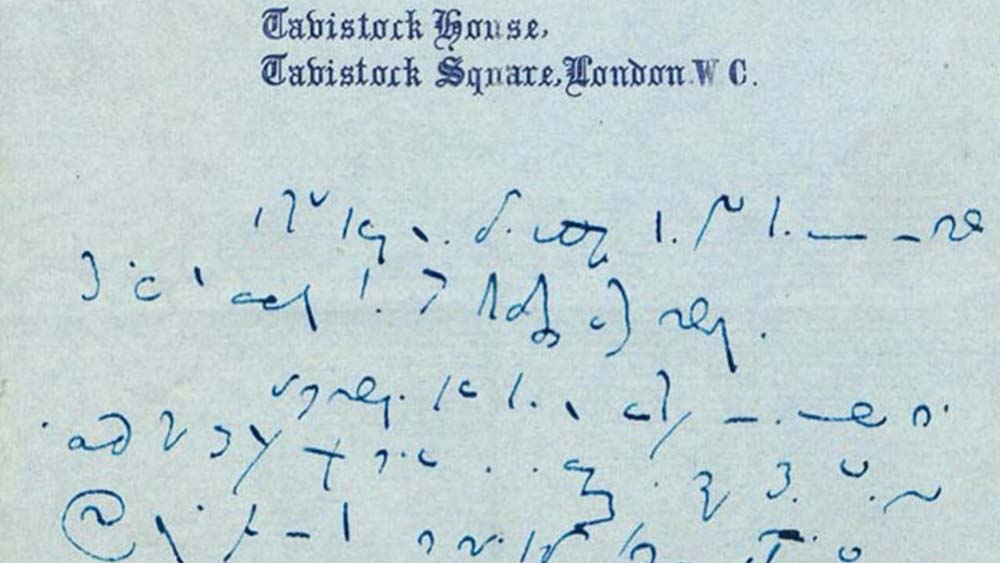 Charles Dickens's shorthand sample