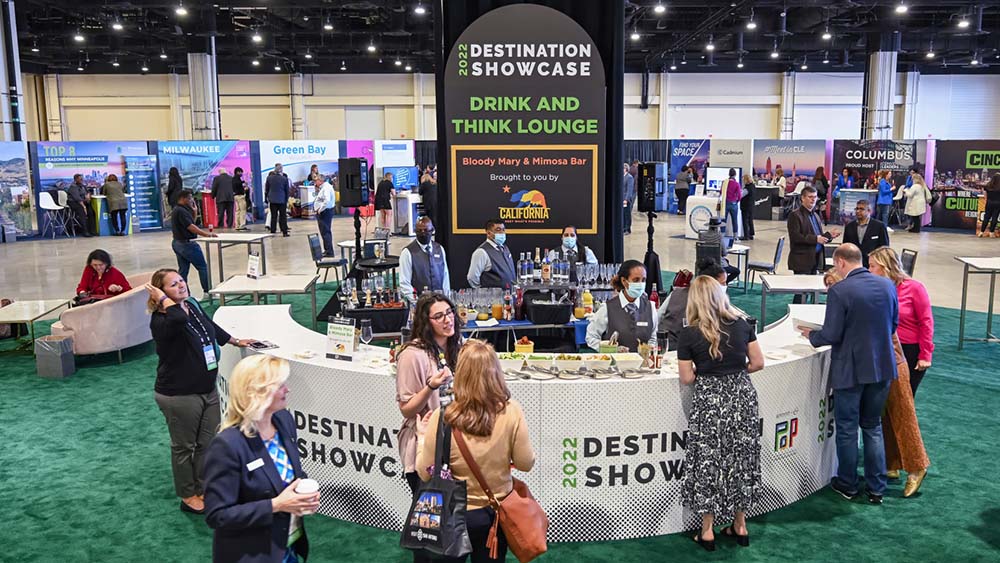 Destination Showcase booths