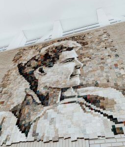 Monumental Mattie mosaic in Salt Palace Convention Center