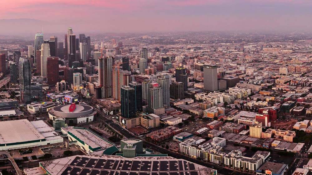 los angeles from above