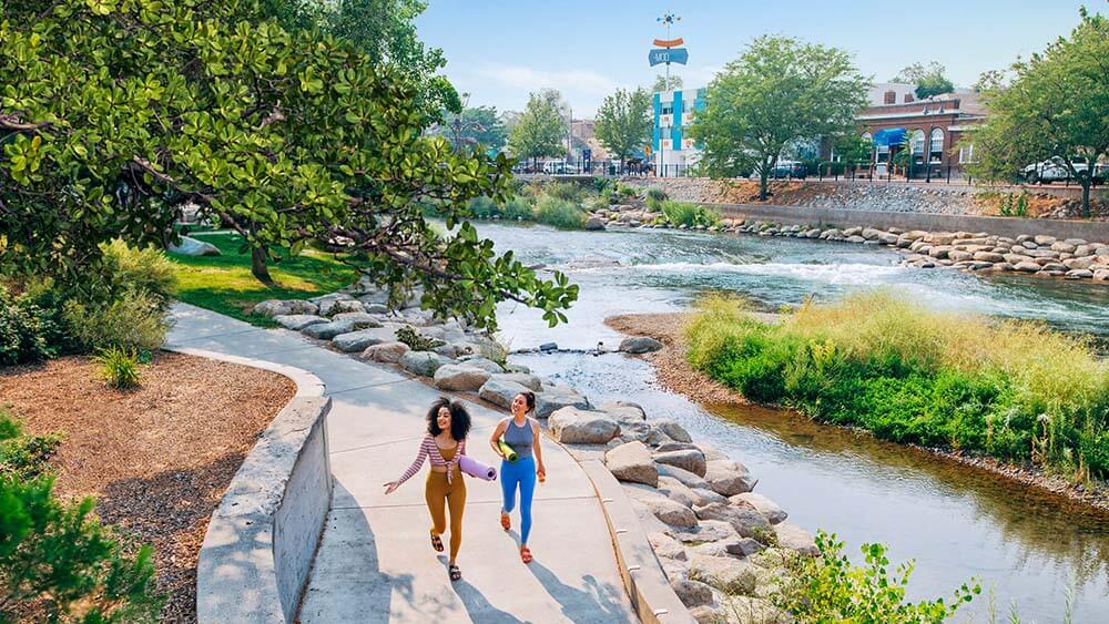 Reno Riverwalk outdoor scene