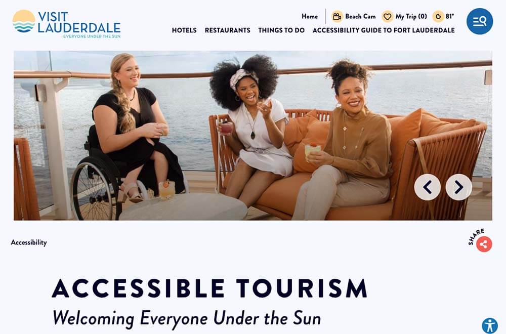 Visit Lauderdale Accessibility page