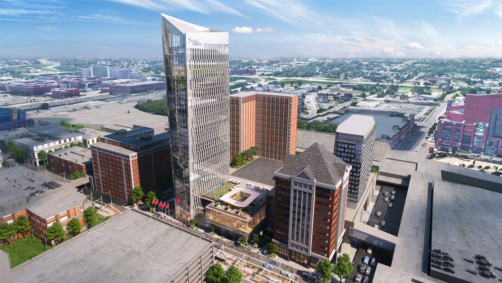 The 40-story Signia by Hilton hotel will anchor the Indiana Convention Center expansion.