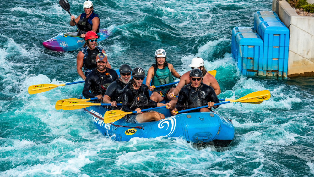 White-water rafting at OKC’s RIVERSPORT is just one of many exciting group-outing possibilities.