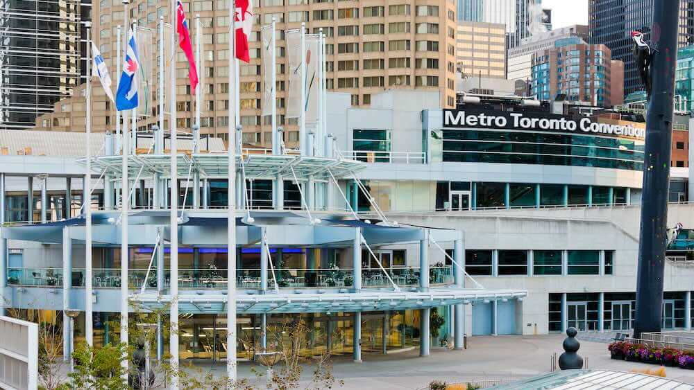 The Metro Toronto Convention Centre has more than 700,000 square feet of exhibit and meeting space.