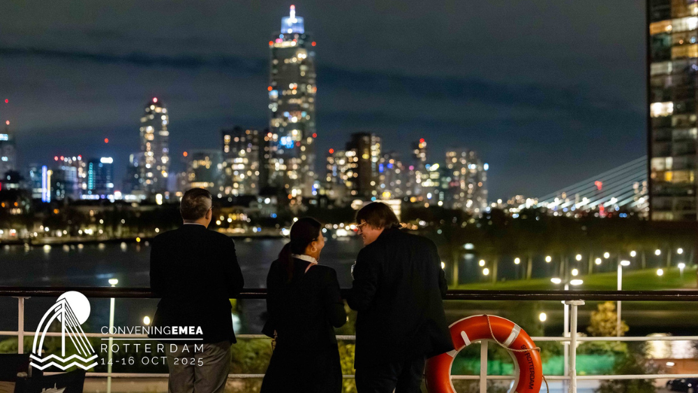 Evening view of Rotterdam