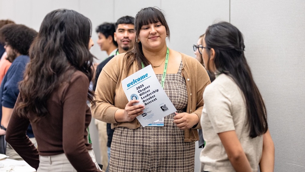Attendees network at the NDiSTEM 2025 conference in Columbus, Ohio