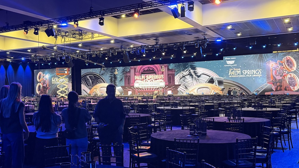 The center’s hall, pre-gala. Photo by Barbara Palmer