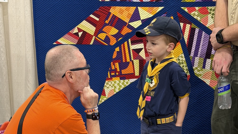 The throngs of quilting enthusiasts who came to Raleigh would no doubt agree the craft is 'a language in fiber.'