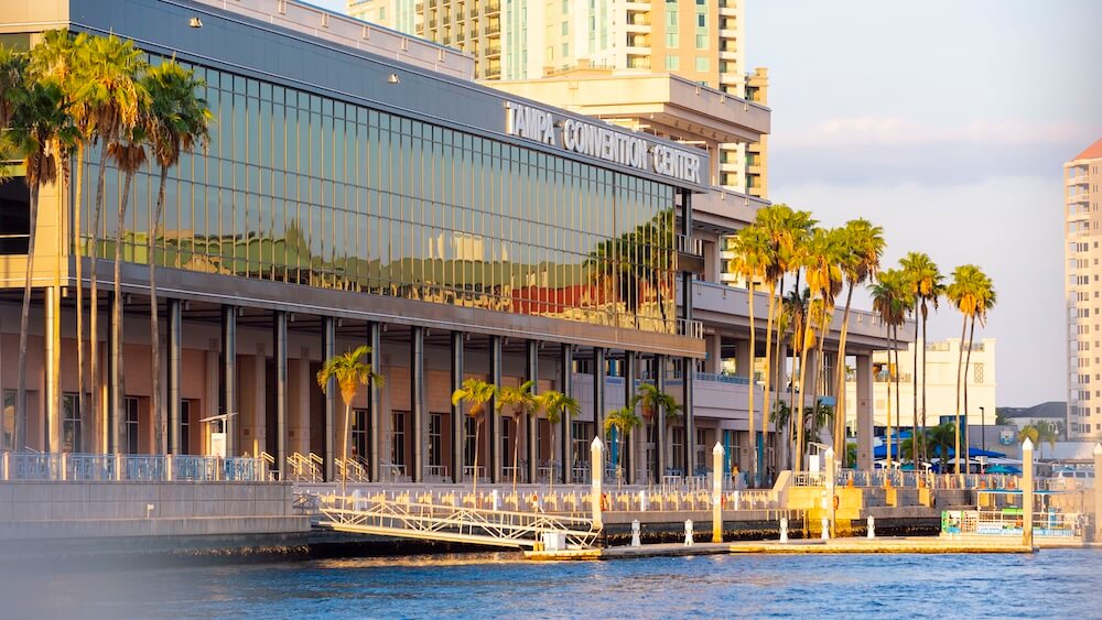 Smart Savings When meeting professionals secure the Tampa Convention Center during eligible months, Visit Tampa Bay will pay the initial venue deposit at contract signing.