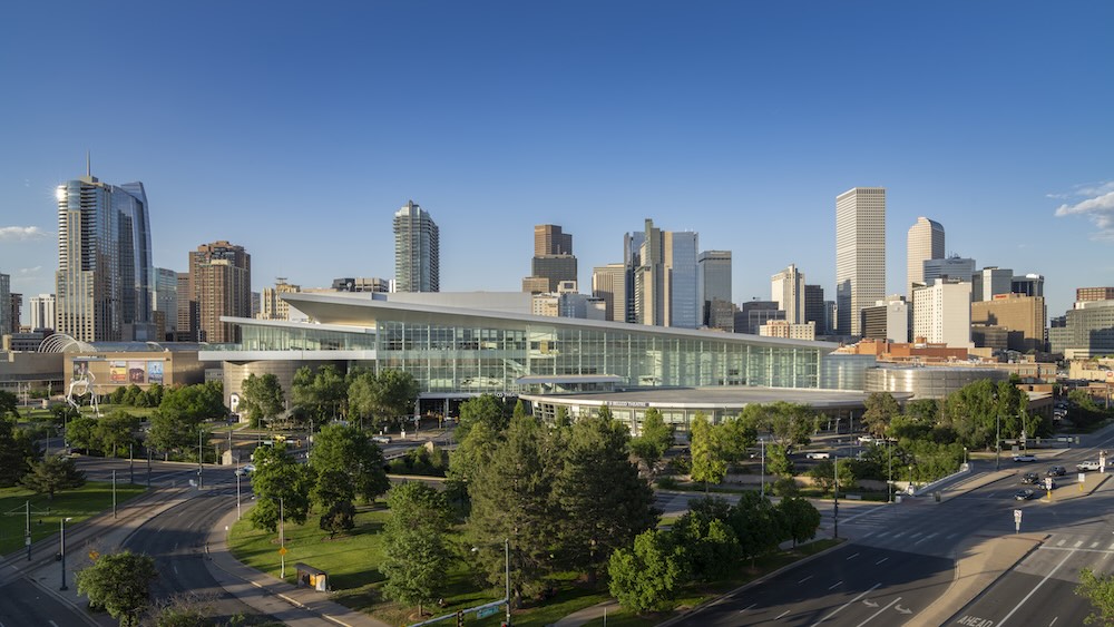 The Colorado Convention Center, located in the heart of the Mile High City, includes the 80,000-square-foot Bluebird Ballroom and a 20,000-square-foot outdoor terrace that comes with stunning mountain views. Photo courtesy Scott Dressel-Martin.
