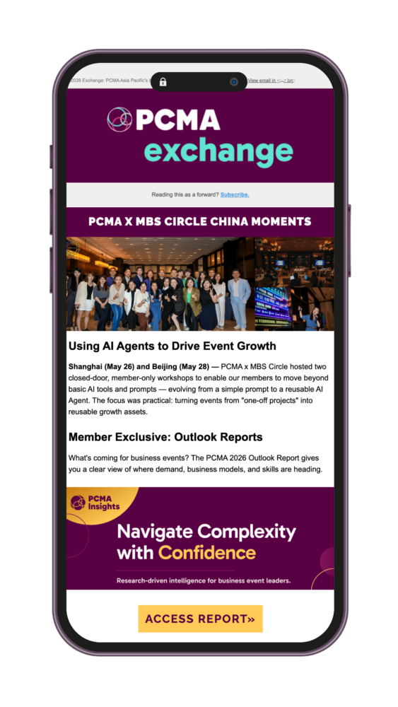PCMA Asia Pacific: Connecting Events Professionals throughout APAC