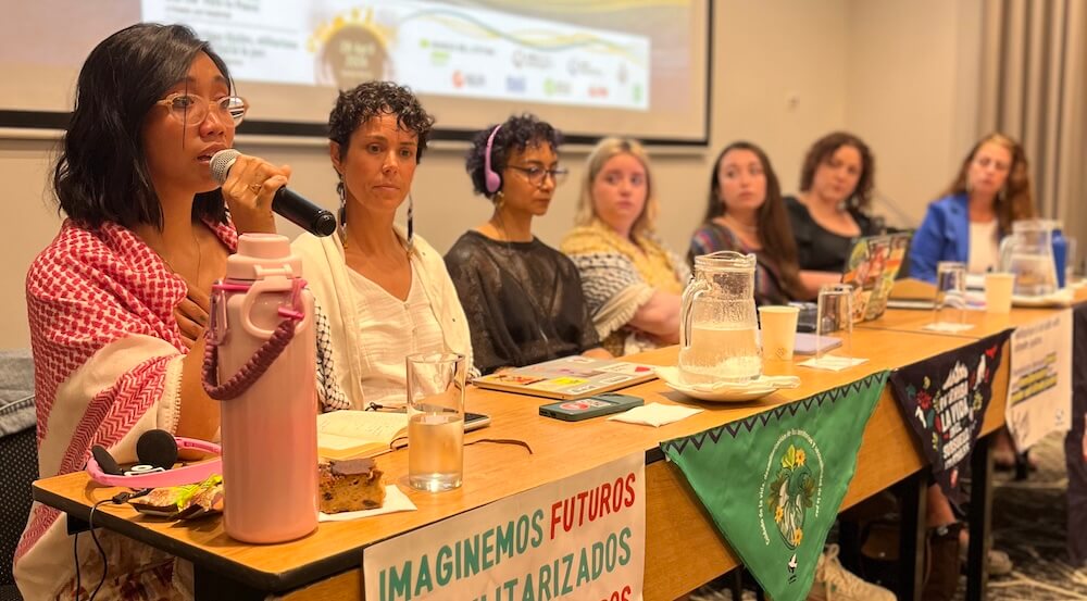 “Fossil Fuels, Militarism, and the Path to Peace: A Feminist Just Transition” panelists explored what it means to be safe in a warming world.