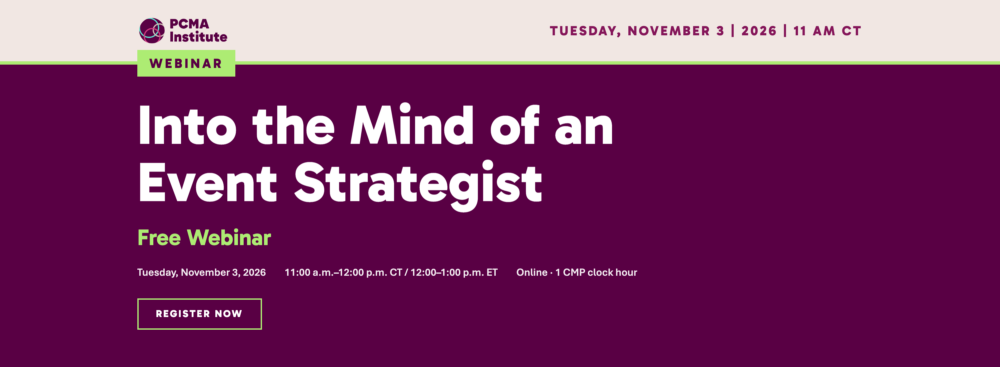 Into the Mind of an Event Strategist
