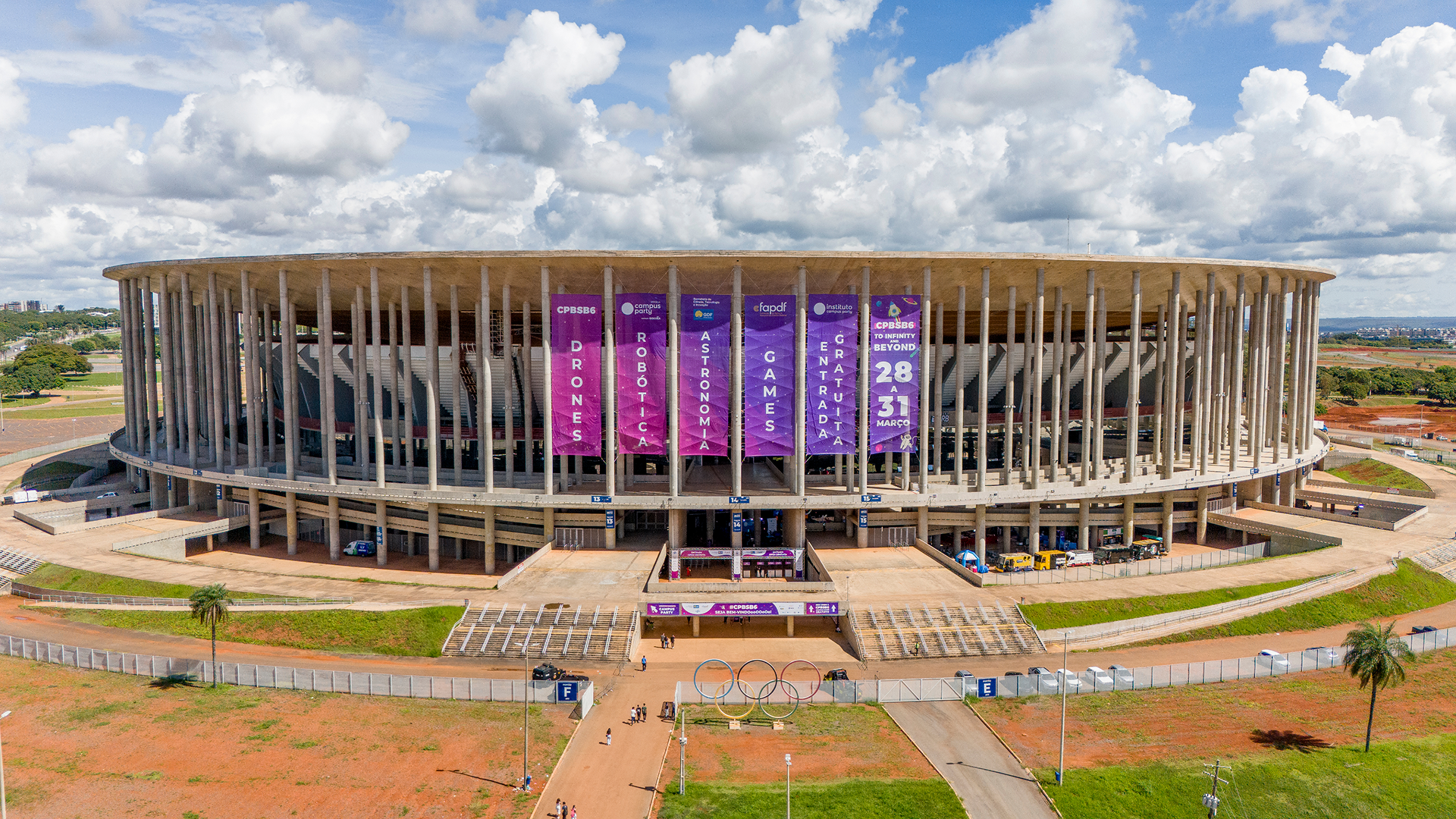 Arena Mané Garrincha en Brasília durante Campus Party Brasil